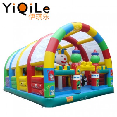 YiQiLe Obstaculo Inflable Gigante Playground PVC Inflatable Obstacle Course